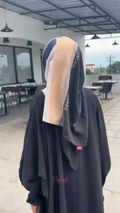 Abaya terbaru One Set Syari Setelan Wanita Muslimah tahun 2025