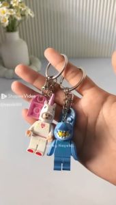 [ready] 2 pcs Gantungan Kunci Couple/Minifigure Shark & Unicorn/Blok Mainan/Couple Keychain Minifigure Fairy Batman & Batman /Costume Series