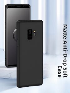 Henyou | Matte Silicone Phone Case For Samsung S9 Full Cover Lens Protection Men Women Simple High-End Feelings Anti-Fall Galaxy S9 Plus Soft Shell