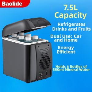 ZHUOLESHI | Heating and Cooling Mini Car Refrigerator 7.5L