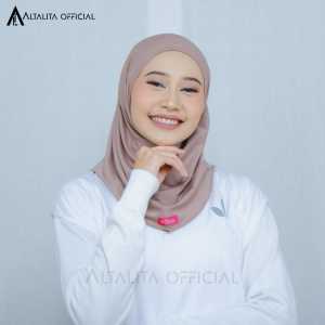Altalita - Hijab Bergo Zyta Sport Instan Non Pet / Non Pad Terbaru Bahan Jersey Premium Cocok untuk Olahraga Volly Futsal Senam dan Sehari-hari