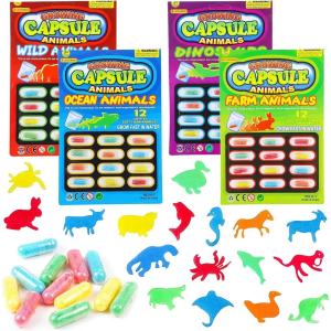 Soak in water capsules cartoon animals fun toys that grow bigger in water capsules magic childrens bathing interaction playing