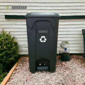 SCRUBZ 100L Pedal Trash Bin Garbage Bin Waste Bin Plastic Recyclable General Waste Bio degradable Hazardous