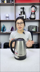 Ấm đun siêu tốc Tefal 1.7L KI800D68 - Thân Inox 304 không gỉ đun sôi nhanh tự ngắt khi sôi bảo hành 2 năm