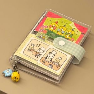 Portable Polka Dot A7 Pocket Notebook High Aesthetic Value PVC Cover Loose Leaf Diary INS Style DIY Mini Notebook for Office