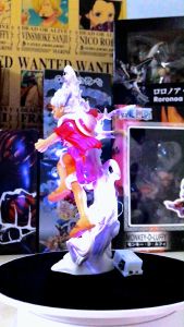 Mô hình One Piece Luffy Gear 5 Nika đỏ bản có vũ khí cầm tay haki 3 đấm siêu đẹp cao 17 cm - ASL Shop Mô hình trang trí figure anime mô hình đồ chơi