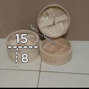 Tempat Dimsum/Klakat Kukusan/Anyaman bambu/ Diameter.