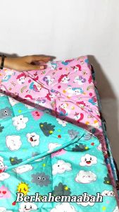 Selimbut bayi topi lembut halus tebal badcover 75 x 75cm