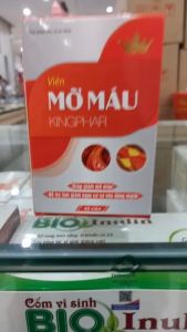 Combo 2 hộp Mỡ Máu Kingphar - Giúp hạ mỡ máu điều hòa cholesterol và triglycerid máu hỗ trợ giảm xơ vữa động mạch - Hộp 40 viên