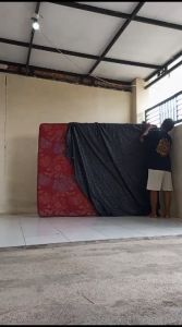 SPREI RESLETING POLOS HITAM BAHAN COTTON DISPERS