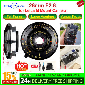 Brightin Star 28mm F2.8 Full Frame Large Aperture Fixed Focus Manual Focus Portrait Favored Camera Mirrorless Lens for Leica M Mount Camera