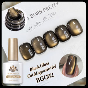 BORN PRETTY 10ml Black Cat Magnetic Gel Nail Polish for Nail Art Manicure Varnis Semi Permanent Soak UV Gel Nail Supplies