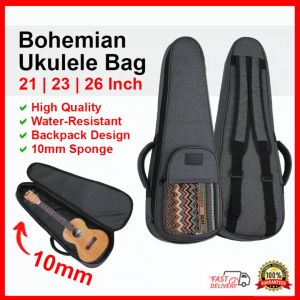 Ukulele Bag (UB-20) 10mm Sponge for Ukulele Guitar Case Original 21 23 26 Inch 寸 Soprano Concert Tenor Size | Ukelele Beg 烏克麗麗 乌克丽丽尤克里里背包