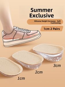 ZUYINBULUO | Height Increasing Insoles for Sports Shoes and Womens Shoes Half Pad Half Size Half Length Silicone