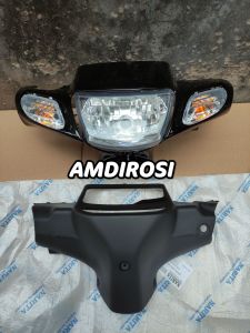batok depan  belakang fiz r yamaha fiz r kopling plus reflektor lampu depan set sein depan hitam
