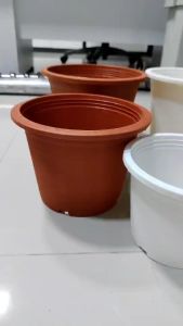 กระถางพลาสติก กระถางต้นไม้พลาสติก 6 8 9 12 นิ้ว (พื้นผิวขัดทราย) แบบใหม่