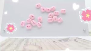 10Pcs Cute Piggy Shaped Fridge Magnets Nail Free Installation Magnetic 3D Sticker for Home Refrigerator Kitchen Decor DIY Crafts