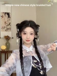 Cold Style New Chinese Style Tassel Butterfly Grip Back Head Half Tied Barrettes Fancy Updo Shark Clips Hairpin