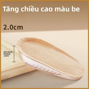 XIANZHAO | Miếng lót giày tăng chiều cao bằng silicon AJ dành cho nữ vô hình thoải mái không làm gò bó cho nam