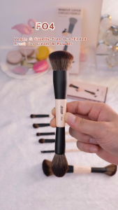 Jessup Bộ cọ trang điểm 3/5/7 cọ trang điểm hai mặt phấn nền phấn mắt không độc hại không gây hại cho động vật bụi đào T600