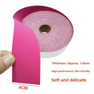 Pink Color Film Scratch Repair Tool Woolen Fiber Scratch Proof High Performance Scratch Removal Sticker Car Care Tool