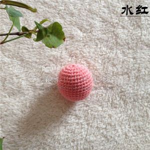 DIY เครื่องประดับเส้นด้ายฝ้ายถักมือ Ball Multicolor รอบลูกปัดสําหรับ Handmade Crafting อุปกรณ์เสริม 37 มม.ประมาณ