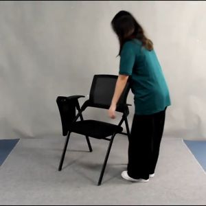 Arm Chair School Chair Multifunction Folding School Chair With Arm Desk Plastic Portable Chair School Class Chair College Training Chair For Household Student Reading Office Meeting Chair 【Wholesale Price】