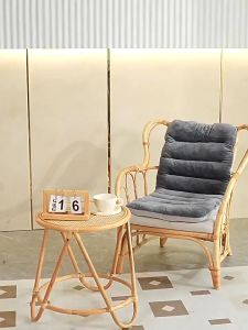 Integrated Backrest Cushion Crystal Velvet Thickened Chair Cushion Soft and Long-lasting Cushion Comfortable Cotton Seat Cushion Home Office Sofa 坐垫