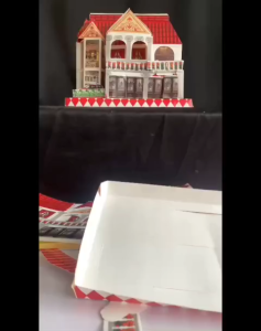 Nhà Biệt Thự 3D 2 tầng cúng kiến[ trả nợ thiên khối cúng giỗ...]