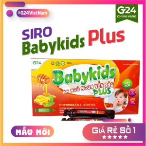[mẫu mới]Siro yến sào Babykids plus ăn ngủ ngon dinh dưỡng toàn diện cho bé