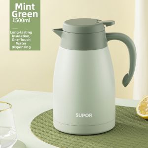 Supor | Stainless Steel Large Capacity Portable Thermal Water Bottle