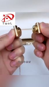 TWOL SHOP 1pcs Magnetic Buckle Clip Suction Concealed Seamless Convenient Alloy Bag Accessories