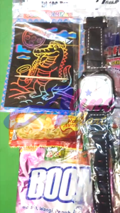 Cabutan Balon Berhadiah Anak Jam Sabun Kacamata Isi 100pcs balon