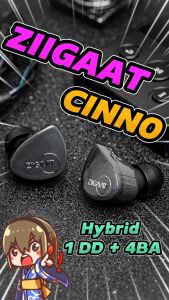 Ziigaat Cinno หูฟัง IEMs Hybrid 5 ไดรเวอร์ 1DD+4BA ประกันศูนย์ไทย