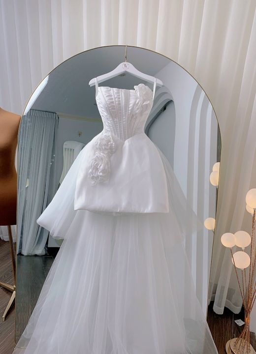 Top 4 phong cách váy cưới ngắn 2022 dành cho cô dâu cá tính Bống Maxishop