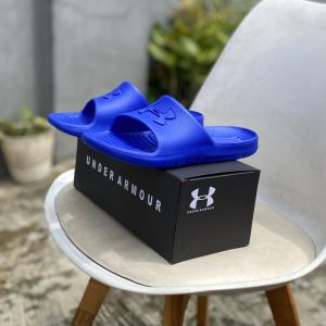 sandal under armour clean slide biru | sandal slop pria