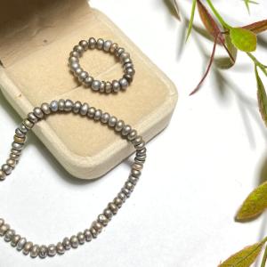 Gelang cincin mutiara tawar baby pearl | gelang cincin full mutiara | mutiara kecil asli lombok | freshwater pearl ring bracelet