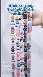 ( 1Pcs ) LANYARD TALI GANTUNGAN HP BONEKA LABUBU NAME TAG ID CARD / ID CARD