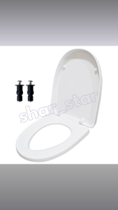 Indoor Home Hard Toilet Seat Cover Lid Large Silent Soft Close Universal Fit Anti Slip Bathroom Seat