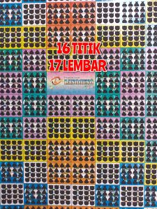 GOSOK Gosok BOOM TENGKORAK 16 TITIK MRK LANGGENG MOTIF CAMPUR