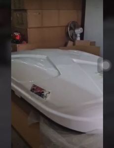 Sale roofbox bagasi atas mobil universal premium abs pmma 330 liter roof box mobil universal 330l