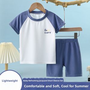 JIFANPAUL | Summer Casual Childrens Clothing Short Sleeve and Shorts Set