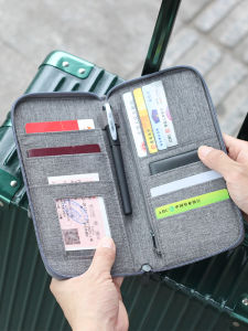 Travel Passport Holder Case Protective Cover Waterproof Document Storage Bag for International Flights And Tickets