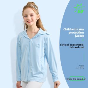 Skin-Friendly Breathable Lightweight Sun Protection Childrens Coat