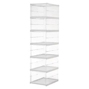 TERBARU Rak Sepatu Lipat Anti Debu Lemari Multifungsi Serbaguna / Rak Susun Kotak Sepatu Portable Lemari Plastik Shoe Box Praktis MultiLayer Rak Sepatu Lipat /  Rak Serbaguna Rak Sepatu Susun