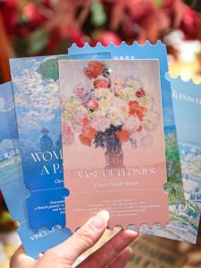 Romantic Gallery Artistic Birthday Postcard Vintage Oil Painting Style Scenic Card Unique Shape Cultural Renowned Painting Mini Card