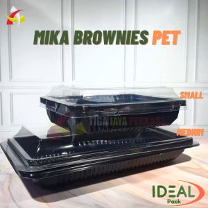 Mika Brownies S Ideal PET / Kotak Brownies Mini / Box Brownies 50pcs
