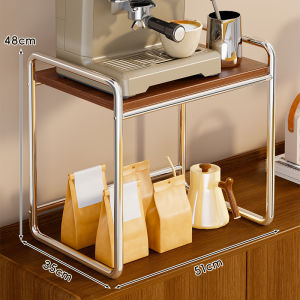 evesigar | Pull Out Adjustable Coffee Machine and Cup Storage Rack