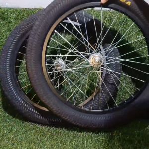 Roda sepeda BMX 20 X 3.0 kenda siap pakai fullset sudah dirakit dan disetel jari2
