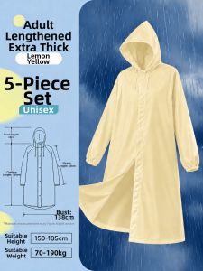 RAINCATO | Disposable Raincoat For Outdoor Hiking Waterproof Travel Lightweight Adult 1pc